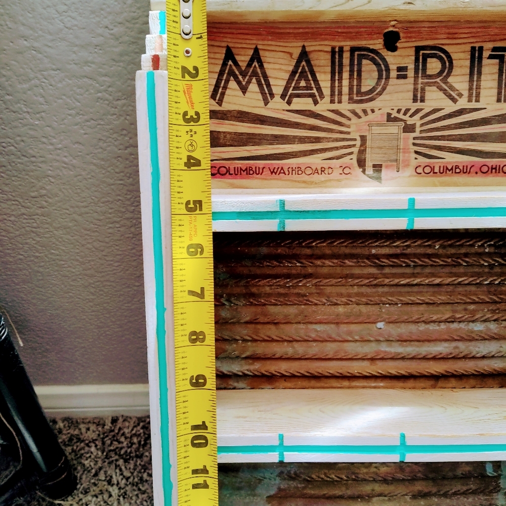 OOAK Vintage Maid- Rite Washboard Shelf - Picture 8 of 13